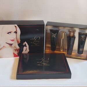 With Love Paris Hilton Gift Set Fragrance Body Lotion Roller Ball BNWT F…